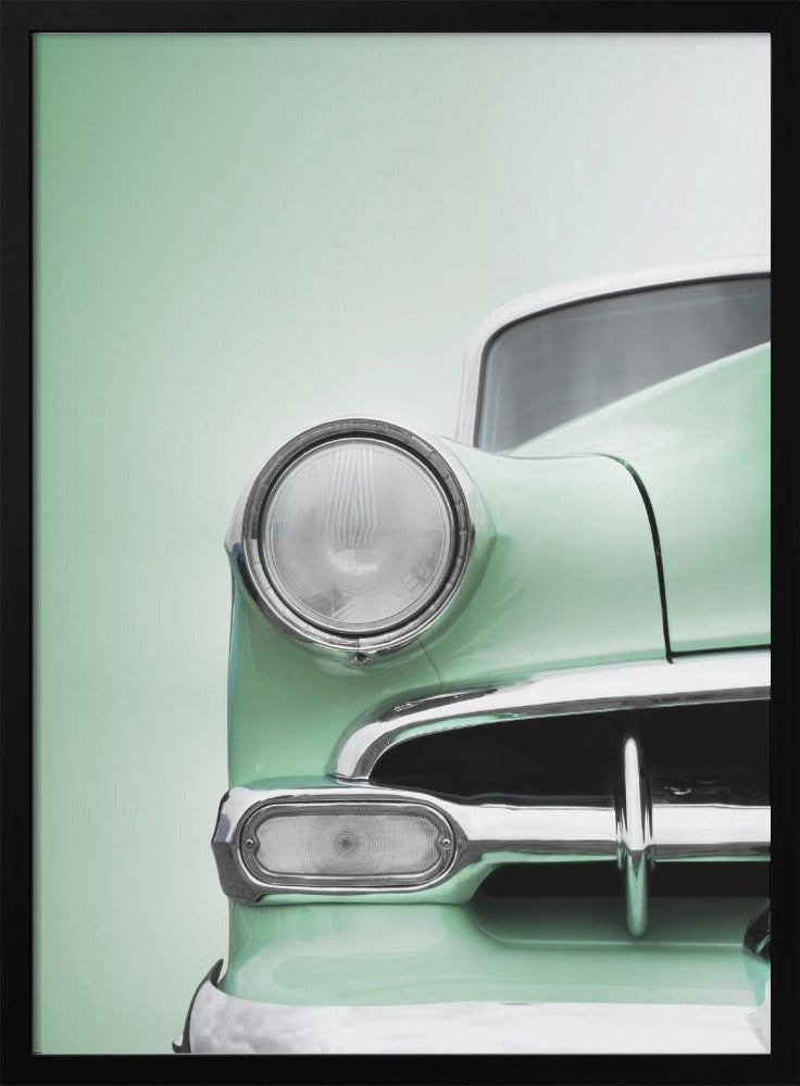 US classic car 1954 Bel Air Powerglide - Stretched Canvas, Poster or Fine Art Print I Heart Wall Art