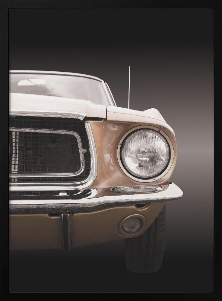 American classic car Mustang Coupe 1968 - Stretched Canvas, Poster or Fine Art Print I Heart Wall Art