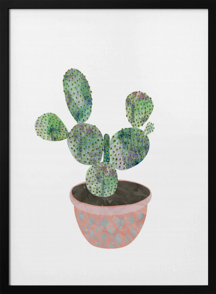 Boho scandi cactus 3 - Stretched Canvas, Poster or Fine Art Print I Heart Wall Art