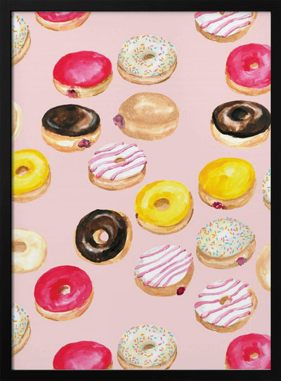Donuts - Stretched Canvas, Poster or Fine Art Print I Heart Wall Art