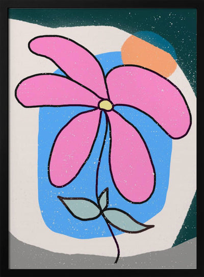 Pink Flower - Stretched Canvas, Poster or Fine Art Print I Heart Wall Art