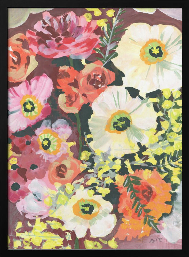 White Anemones - Stretched Canvas, Poster or Fine Art Print I Heart Wall Art