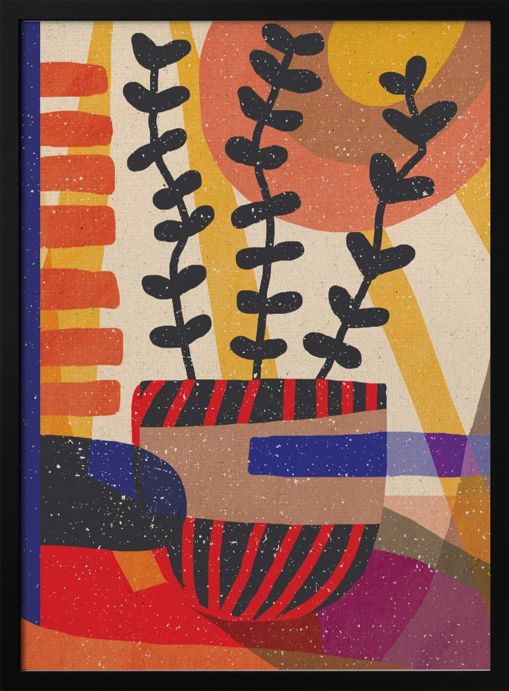 Plant in the Shadow - Stretched Canvas, Poster or Fine Art Print I Heart Wall Art