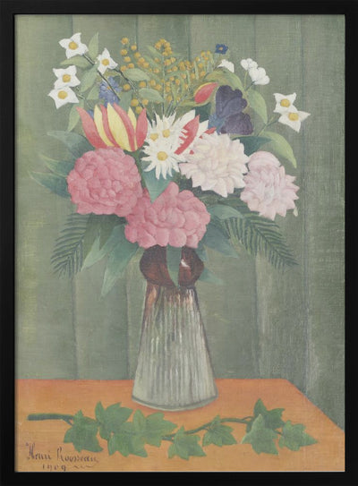 Flowers In a Vase - Stretched Canvas, Poster or Fine Art Print I Heart Wall Art