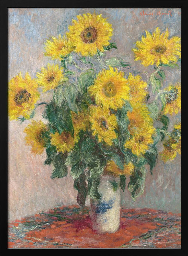 Bouquet Of Sunflowers - Stretched Canvas, Poster or Fine Art Print I Heart Wall Art