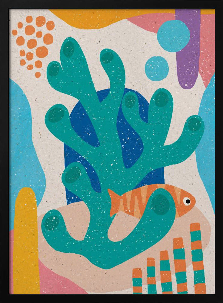 Underwater Scene - Stretched Canvas, Poster or Fine Art Print I Heart Wall Art