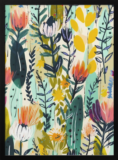 Rain Of Flowers - Stretched Canvas, Poster or Fine Art Print I Heart Wall Art