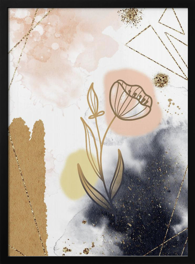 Poinsetta - Stretched Canvas, Poster or Fine Art Print I Heart Wall Art