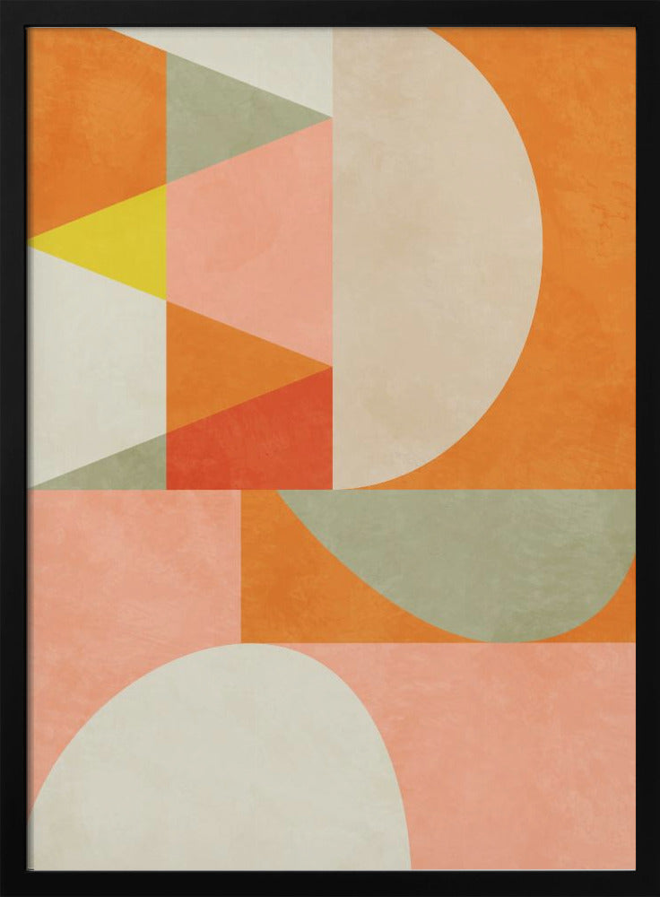 Summer Circles22 4 V - Stretched Canvas, Poster or Fine Art Print I Heart Wall Art