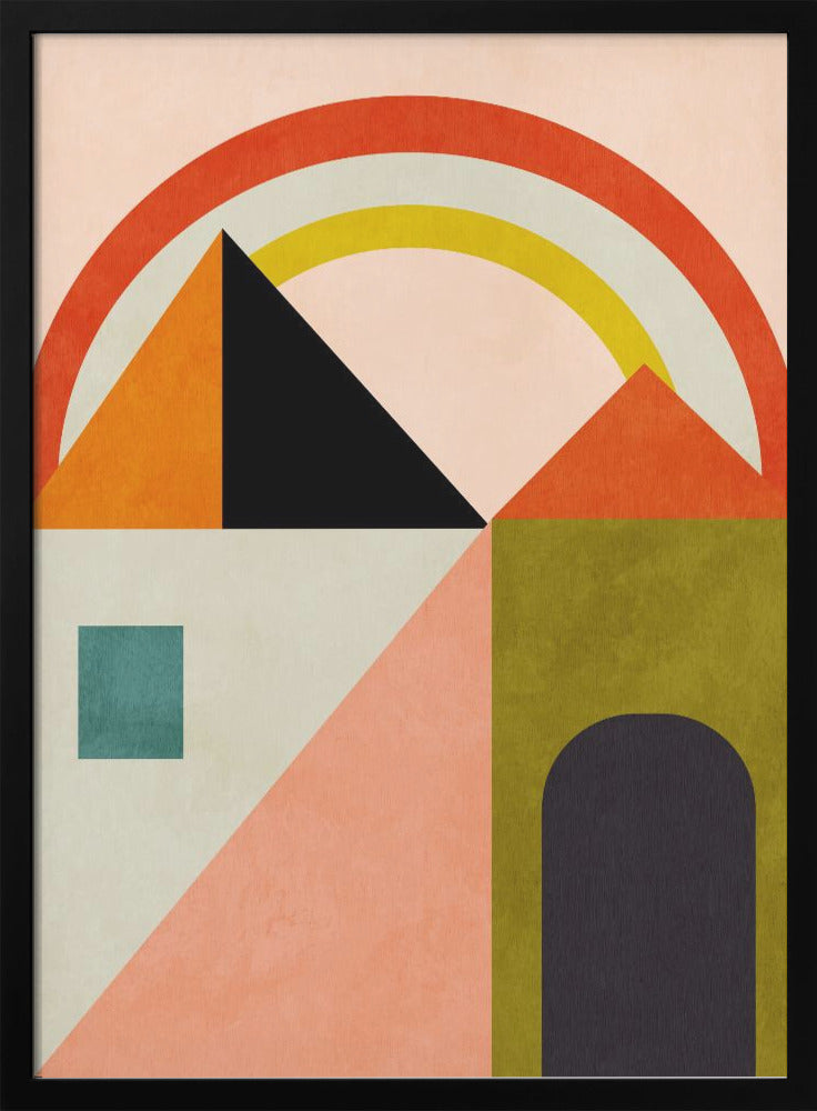 Playing Around Shapes - Stretched Canvas, Poster or Fine Art Print I Heart Wall Art