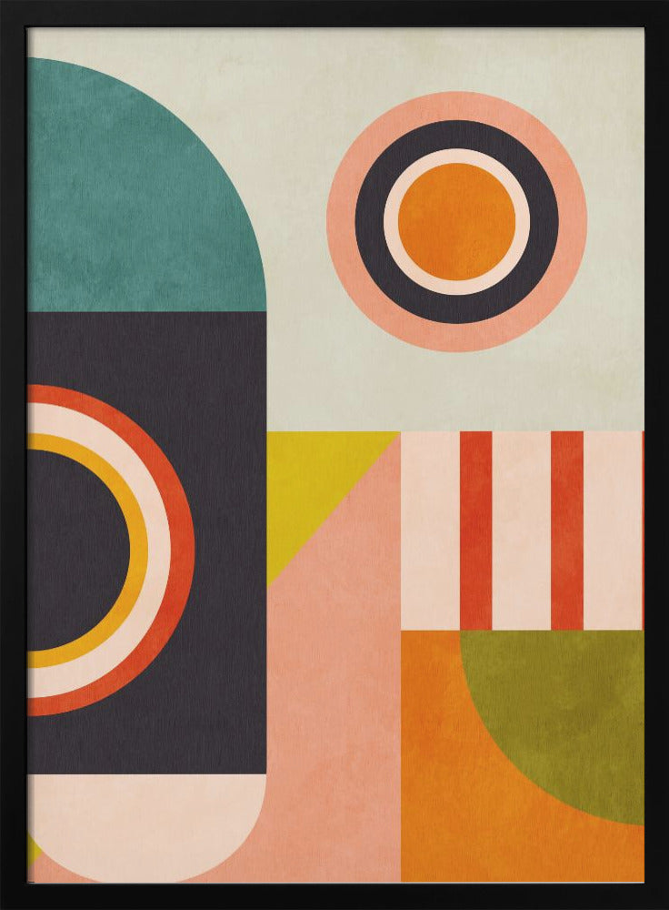 Playing Around Shapes 2 - Stretched Canvas, Poster or Fine Art Print I Heart Wall Art