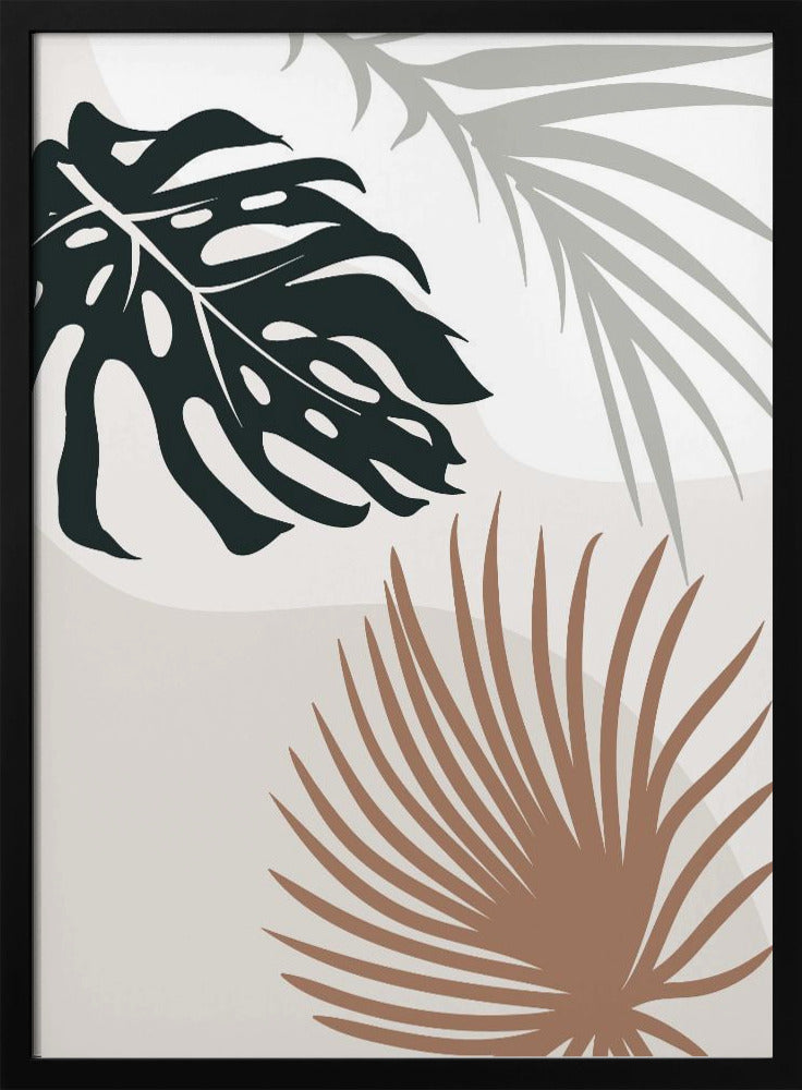 Tropical Leaves No3 - Stretched Canvas, Poster or Fine Art Print I Heart Wall Art