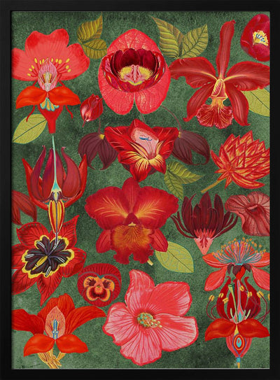 Final Eclectic Garden Copy 3.png - Stretched Canvas, Poster or Fine Art Print I Heart Wall Art