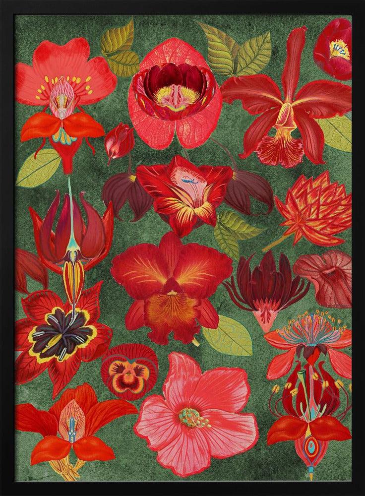 Final Eclectic Garden Copy 3.png - Stretched Canvas, Poster or Fine Art Print I Heart Wall Art