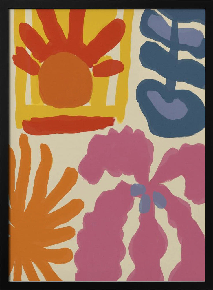 Happy Summer No 2 - Stretched Canvas, Poster or Fine Art Print I Heart Wall Art