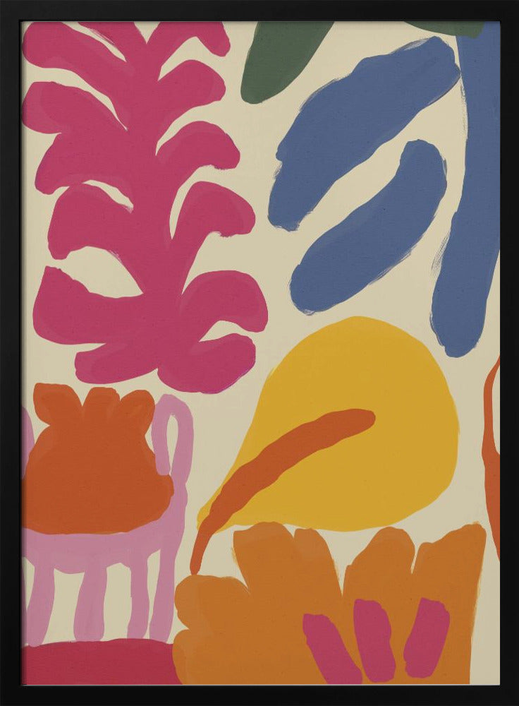 Happy Summer No 3 - Stretched Canvas, Poster or Fine Art Print I Heart Wall Art