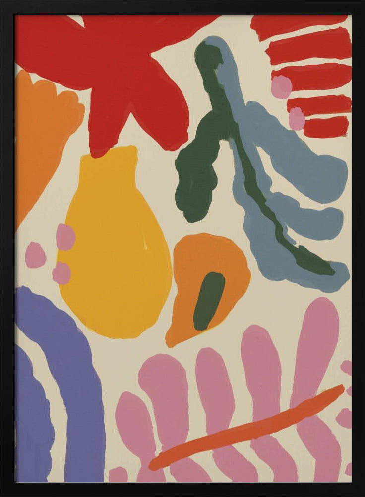 Happy Summer No 1 - Stretched Canvas, Poster or Fine Art Print I Heart Wall Art