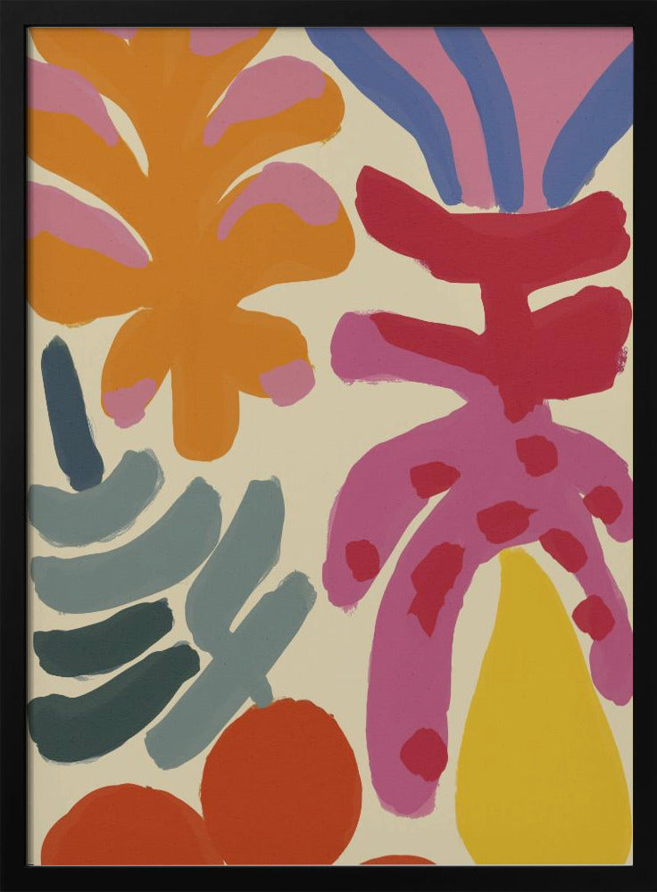 Happy Summer No 5 - Stretched Canvas, Poster or Fine Art Print I Heart Wall Art