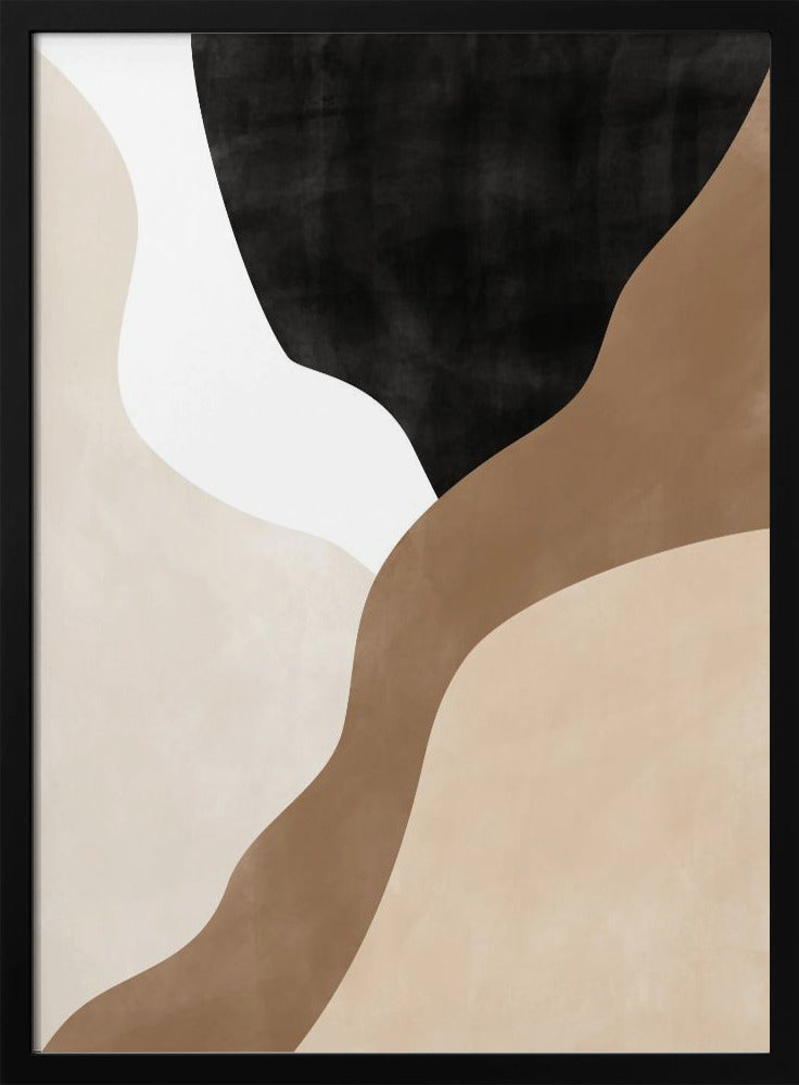 Abstract Beige and Brown Art - Stretched Canvas, Poster or Fine Art Print I Heart Wall Art