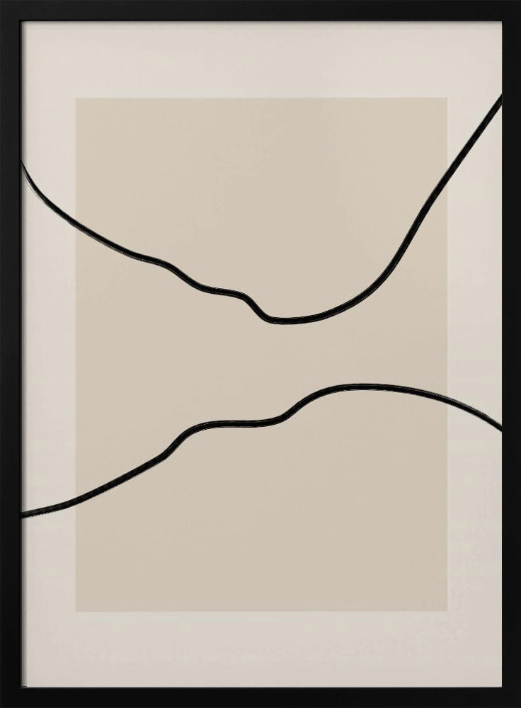 Soft Abstract Lines Art - Stretched Canvas, Poster or Fine Art Print I Heart Wall Art