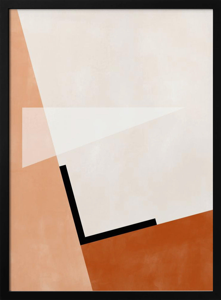 Abstract Geometric Art With Muted Tones - Stretched Canvas, Poster or Fine Art Print I Heart Wall Art