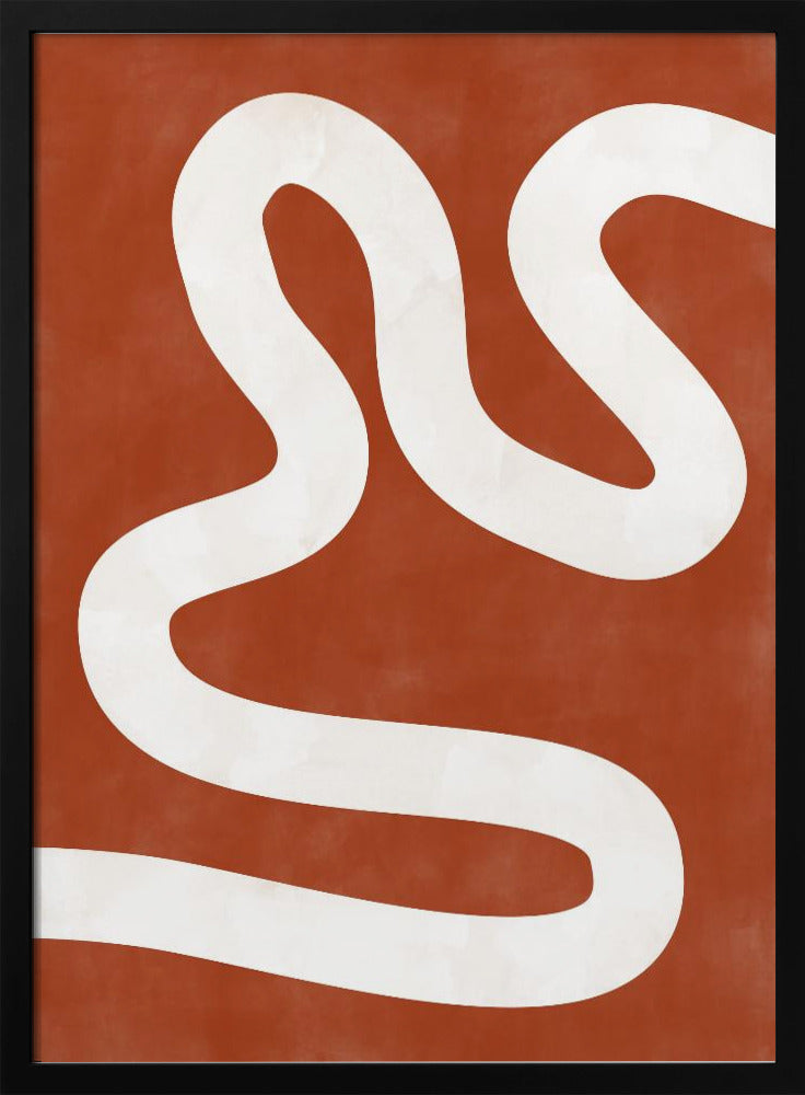 Crimson Pathways - Stretched Canvas, Poster or Fine Art Print I Heart Wall Art