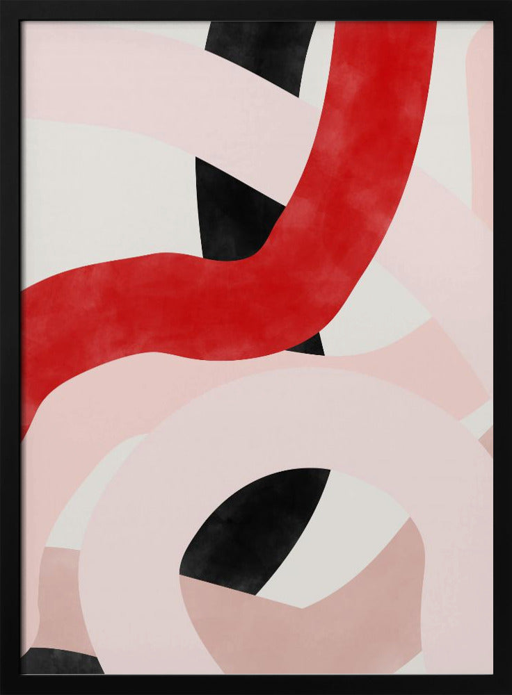 Colorful Curves - Stretched Canvas, Poster or Fine Art Print I Heart Wall Art