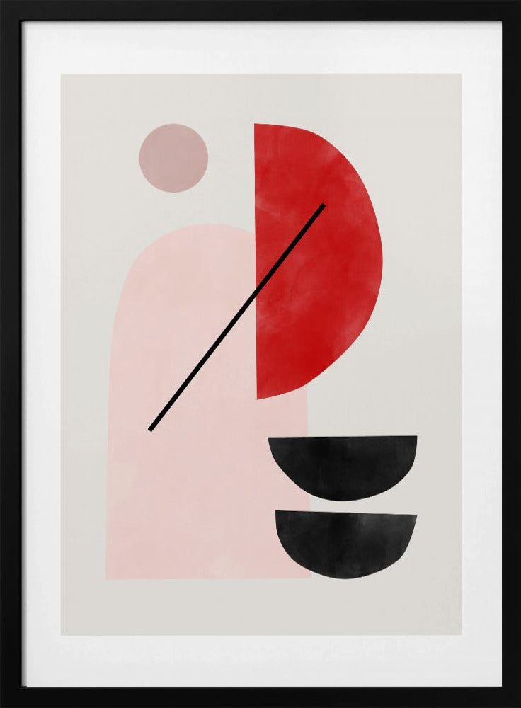 Geometric Shapes In A Minimalist Style - Stretched Canvas, Poster or Fine Art Print I Heart Wall Art