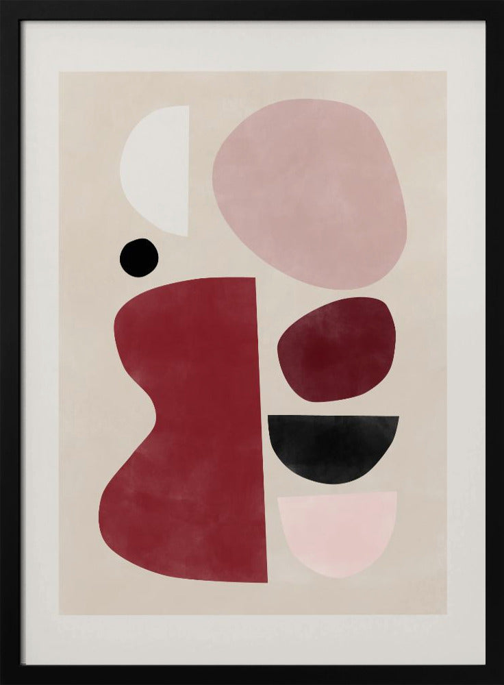 Abstract Geometric Shapes - Stretched Canvas, Poster or Fine Art Print I Heart Wall Art