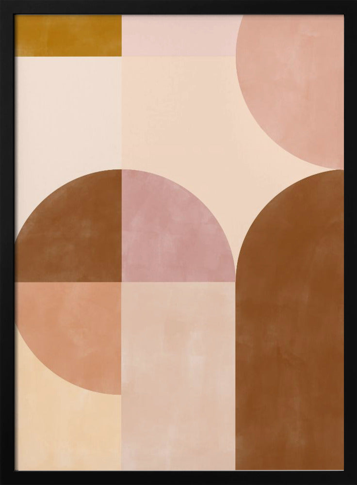 Earthy Geometrics - Stretched Canvas, Poster or Fine Art Print I Heart Wall Art