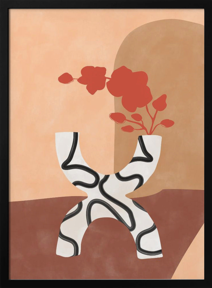 Curved Elegance - Stretched Canvas, Poster or Fine Art Print I Heart Wall Art