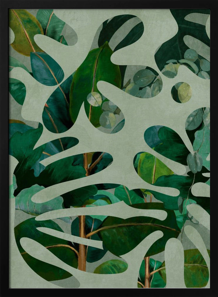 Leaves More 10 Kopie - Stretched Canvas, Poster or Fine Art Print I Heart Wall Art