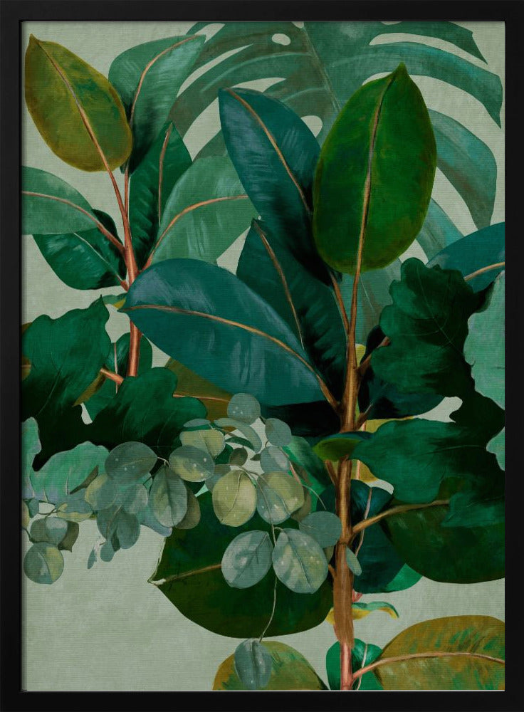 Leaves More 9 Kopie - Stretched Canvas, Poster or Fine Art Print I Heart Wall Art