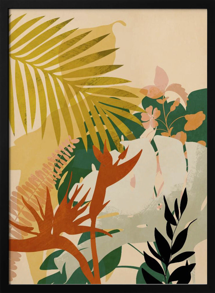 Leaves 24. Januar 2021 20 Hell - Stretched Canvas, Poster or Fine Art Print I Heart Wall Art