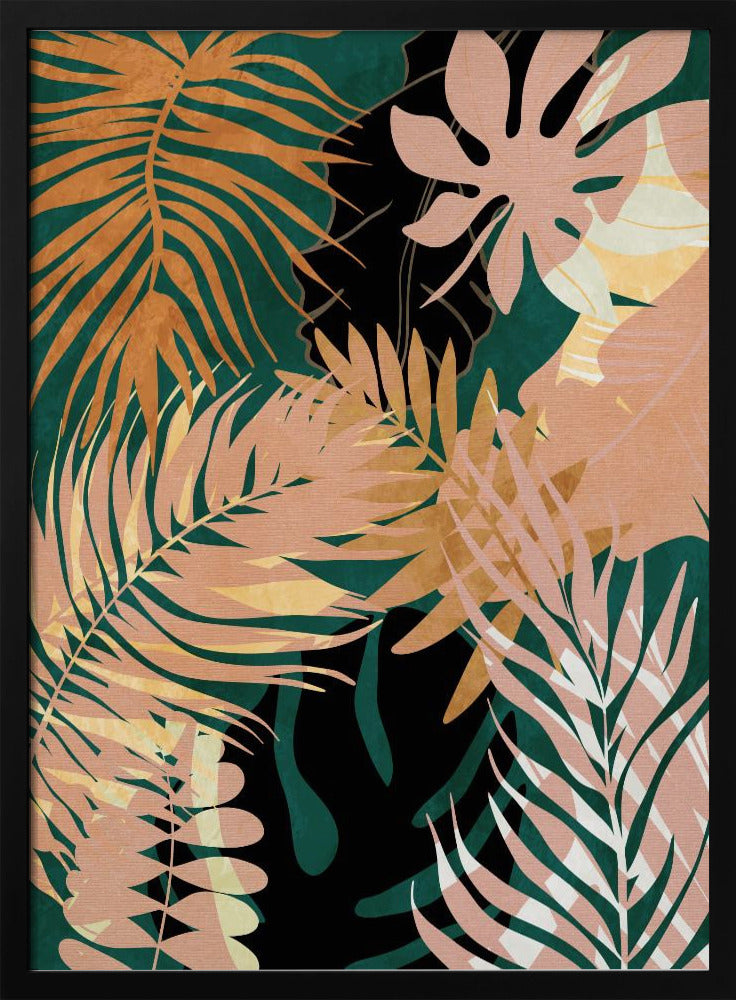 Leaves Summerly - Stretched Canvas, Poster or Fine Art Print I Heart Wall Art