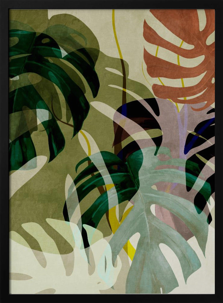 Leaves More 3 Kopie - Stretched Canvas, Poster or Fine Art Print I Heart Wall Art