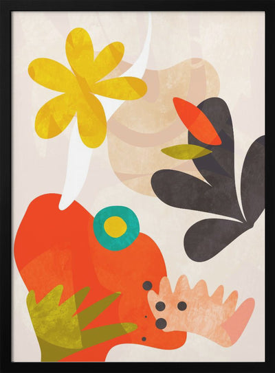 Cutouts Bauhaus Kopie - Stretched Canvas, Poster or Fine Art Print I Heart Wall Art