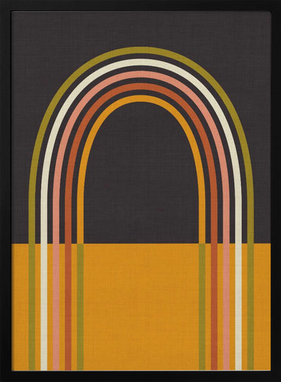 Geo Shapes Fall 21 Rainbow Arc - Stretched Canvas, Poster or Fine Art Print I Heart Wall Art