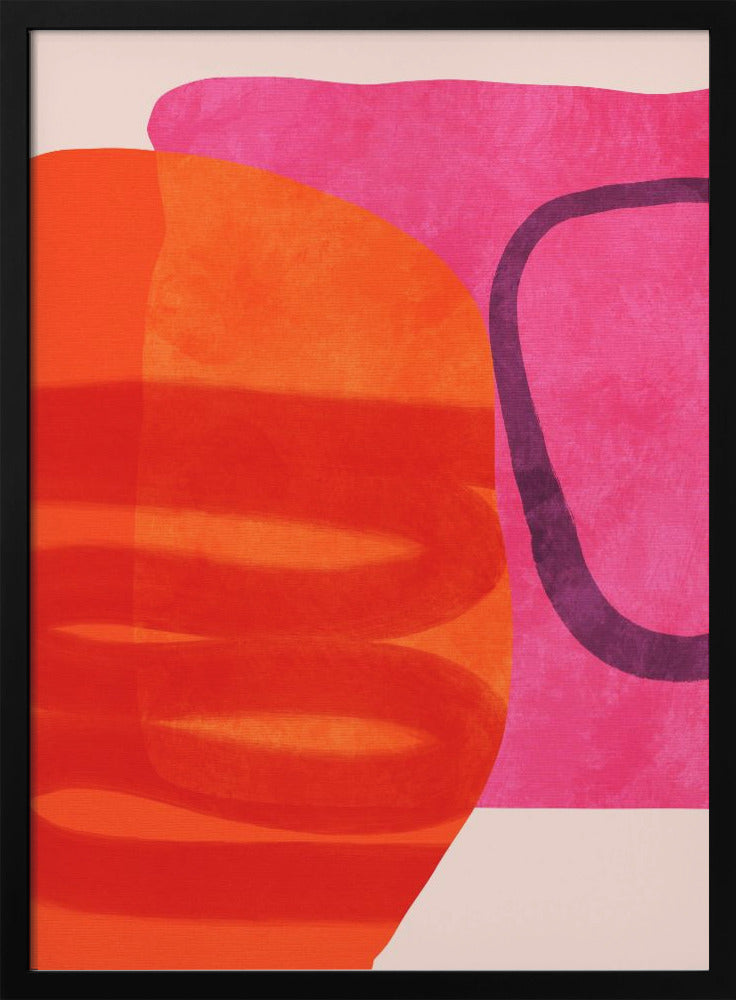 Painted Lines 4 Kopie - Stretched Canvas, Poster or Fine Art Print I Heart Wall Art