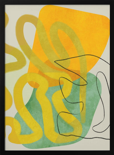 Painted Lines 8 Kopie - Stretched Canvas, Poster or Fine Art Print I Heart Wall Art