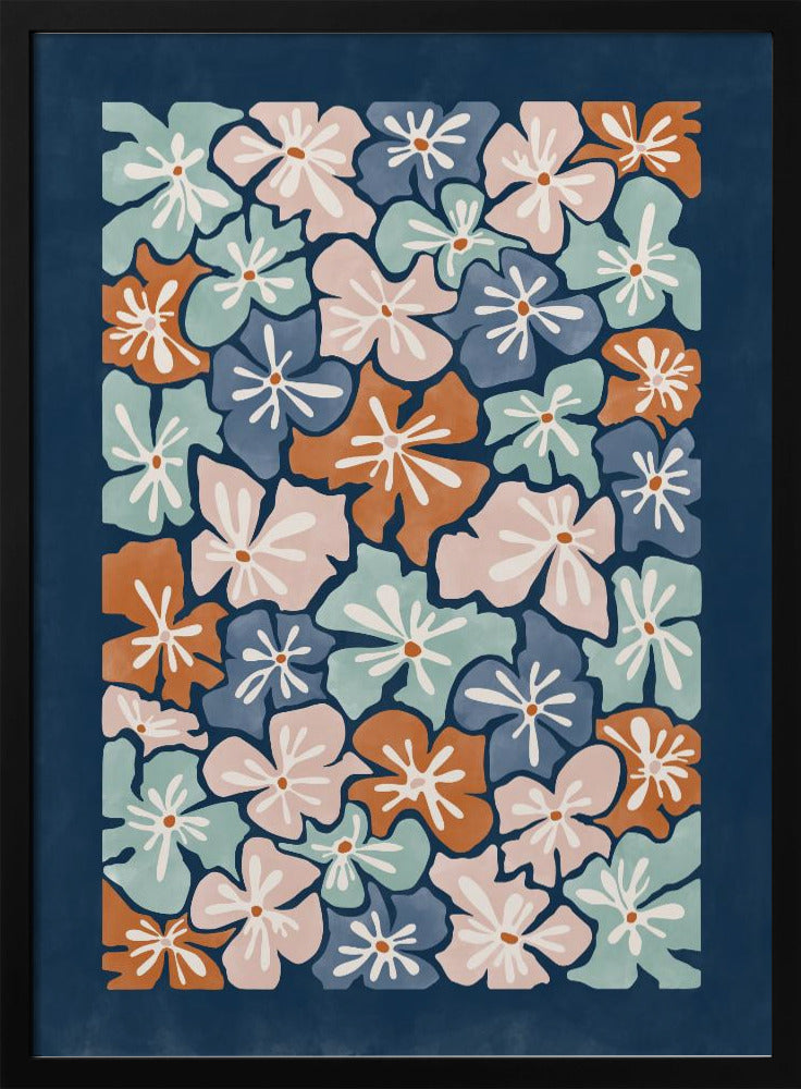 Floral Harmony - Stretched Canvas, Poster or Fine Art Print I Heart Wall Art