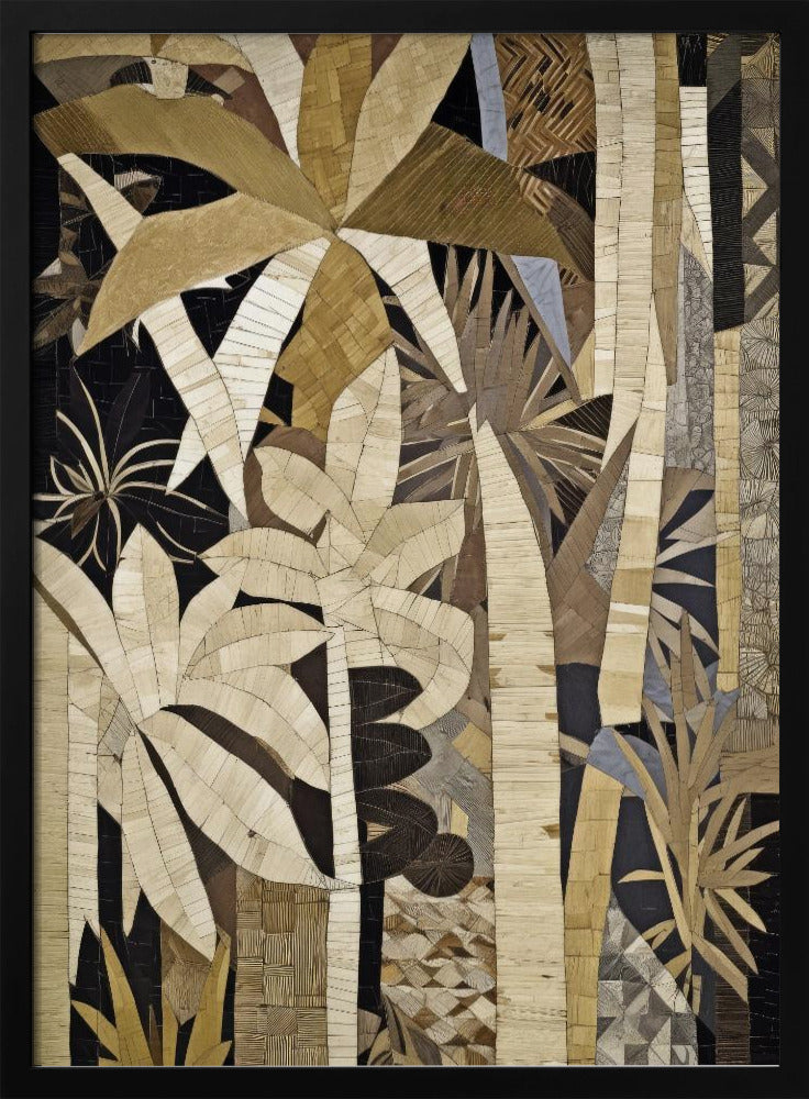 Bamboo Jungle - Stretched Canvas, Poster or Fine Art Print I Heart Wall Art