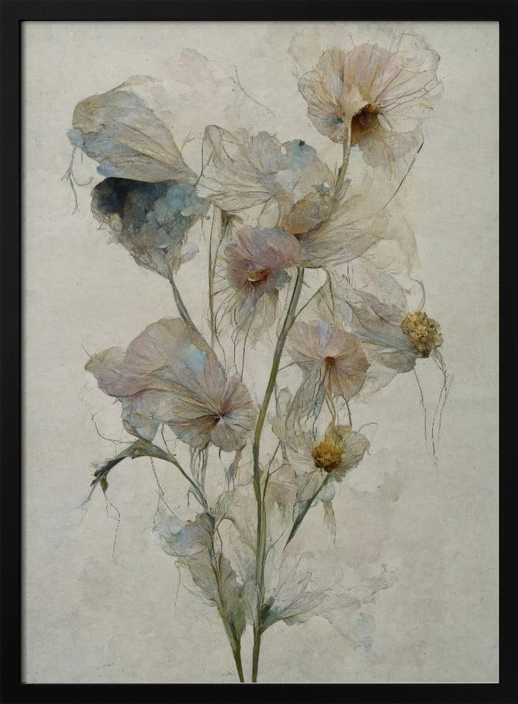Fragile Flowers - Stretched Canvas, Poster or Fine Art Print I Heart Wall Art