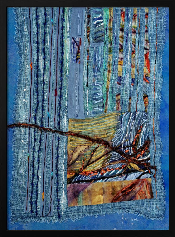 Radiant Floral Harmony - Stretched Canvas, Poster or Fine Art Print I Heart Wall Art