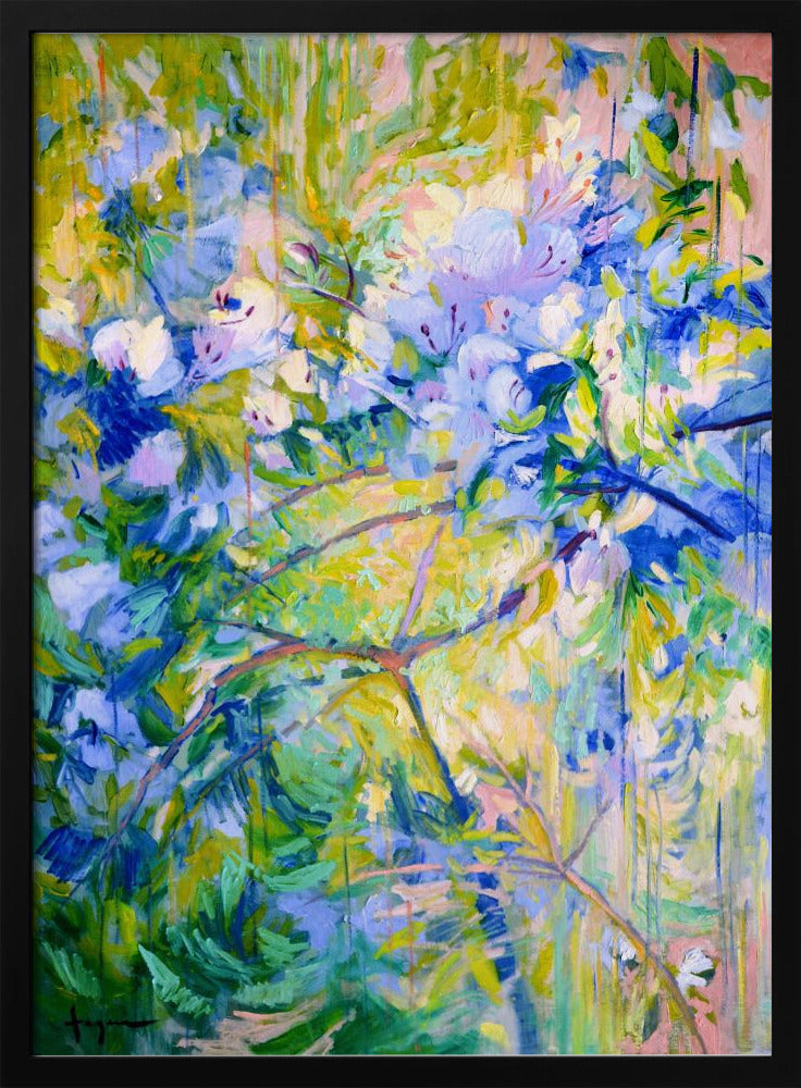 Vivid Colors And Delicate petals - Stretched Canvas, Poster or Fine Art Print I Heart Wall Art