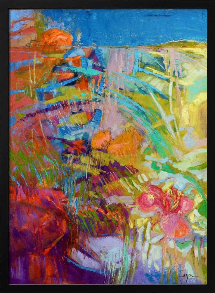 Blooming Heart - Stretched Canvas, Poster or Fine Art Print I Heart Wall Art