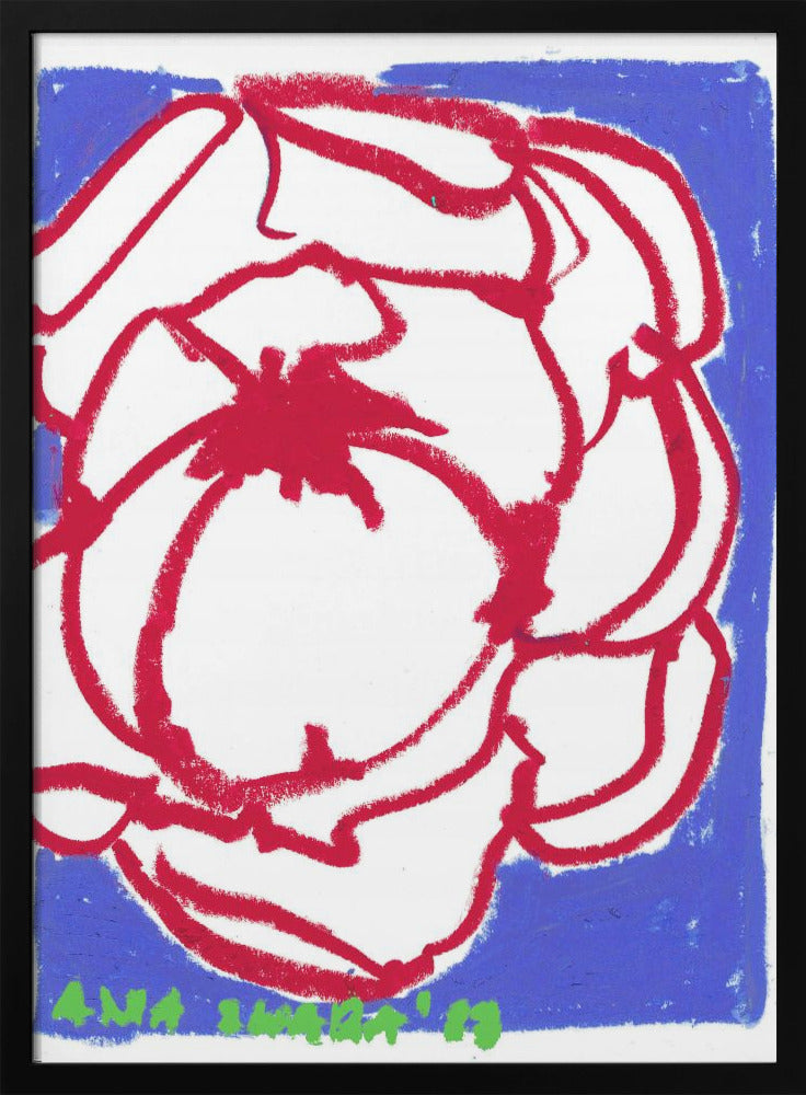 Red Peony - Stretched Canvas, Poster or Fine Art Print I Heart Wall Art