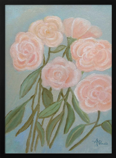 Bunch of Roses - Stretched Canvas, Poster or Fine Art Print I Heart Wall Art