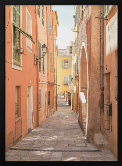 Streets of Menton - Stretched Canvas, Poster or Fine Art Print I Heart Wall Art