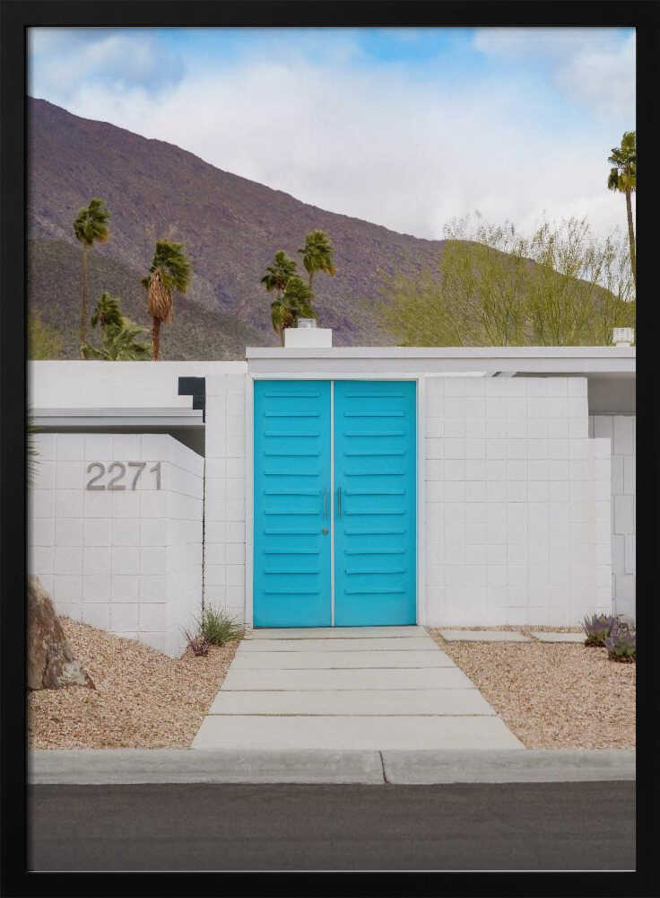 Turquoise Doors - Stretched Canvas, Poster or Fine Art Print I Heart Wall Art